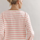 CAITLIN CRISP - Marina Boat Neck - Pink Stripe