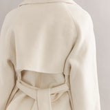 CAITLIN CRISP - Teddy Cropped Trench - Ivory