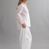 CAITLIN CRISP - Lou Shirt - Pink / White Stripe