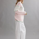 CAITLIN CRISP - Club CC Stripe Jumper - Pink / Mint
