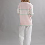 CAITLIN CRISP - Club CC Stripe Jumper - Pink / Mint