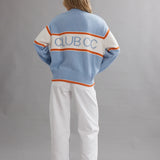 CAITLIN CRISP - Club CC Stripe Jumper - Tangerine Stripe