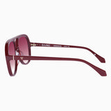 VALLEY EYEWEAR - Bang - Burgundy w. Gold Metal / Rose Gradient Lens