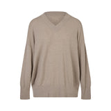 COMMONPLACE ESSENTIALS - Washington Merino V-Neck - Beige