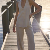 STAPLE THE LABEL - Alba Tunic Vest - Natural Marle