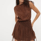 MON RENN - Illume Mini Dress - Nutmeg