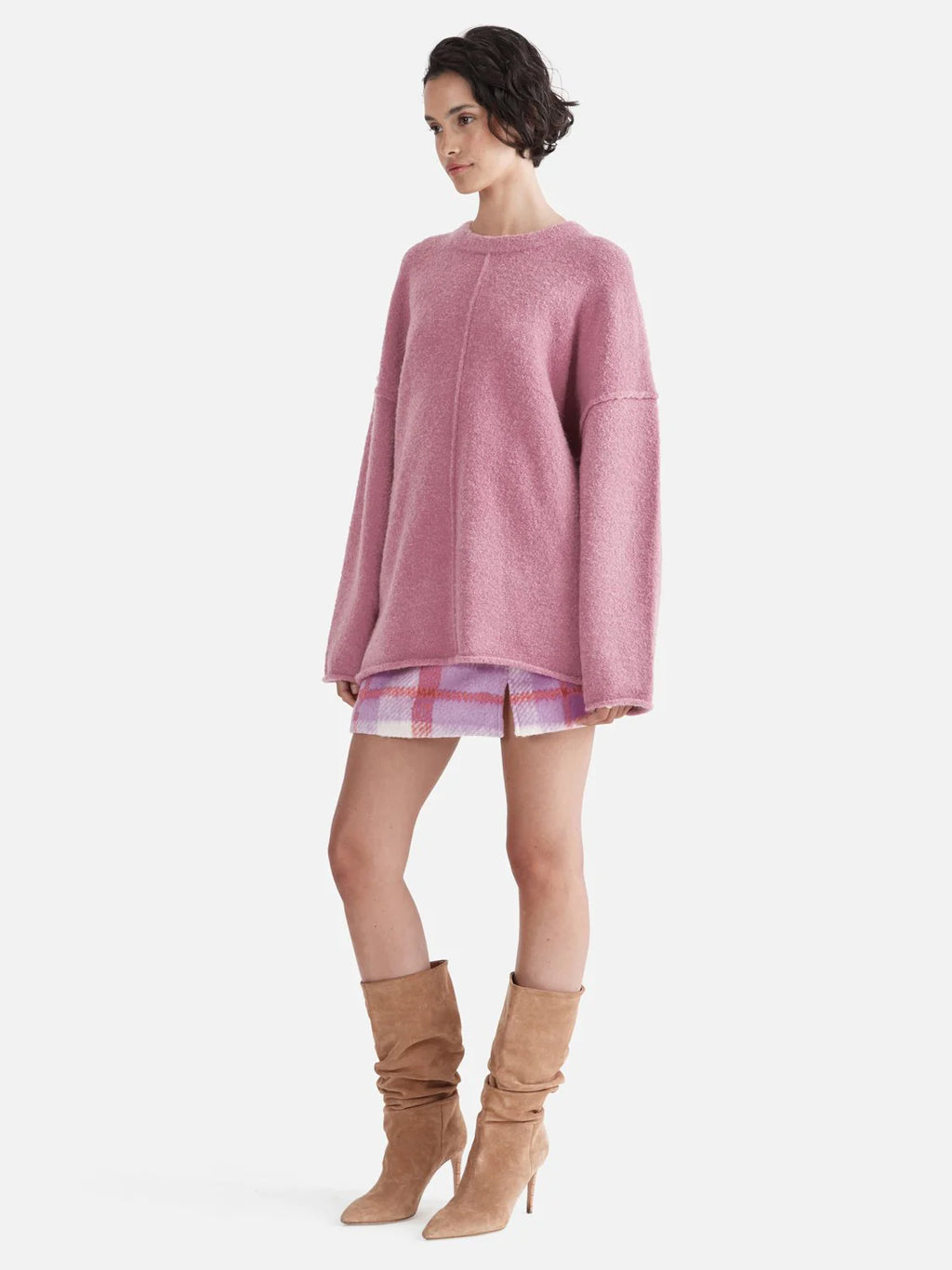 ENA PELLY - Amira Boucle Knit Top - Orchid