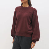 MON RENN - Rowie Knit Jumper - Deep Plum