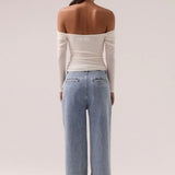SOVERE / - Myriad Off Shoulder Top - Coconut