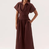 SOVERE / -  Lyra Dress - Choc
