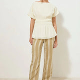 MON RENN / - Lotus Top - Cream