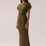 SOVERE/  - Rua Off Shoulder Dress - Olive