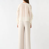ESMAEE - Fortune Ruffle Blouse - Ivory