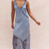 CHARLI - Solange Slip Dress - Washed Blue