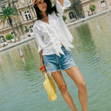 AUGUSTE - Aster Blouse - White
