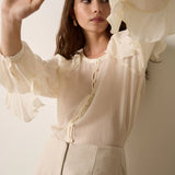 ESMAEE - Fortune Ruffle Blouse - Ivory