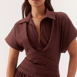 SOVERE / -  Lyra Dress - Choc