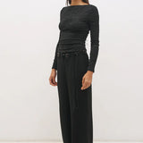 MON RENN - Willow Top - Black