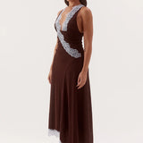 SOVERE / - Harlow Dress - Choc / Sky