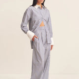 SHONA JOY - Lexington Shirt - Nautical Stripe