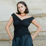 DOMINIQUE HEALY - Niveah Tee - Black Rib