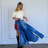 ROWIE - Marina Silk Mini Skirt - Burgundy