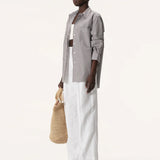 Elka Collective - Farah Shirt - Chocolate Stripe