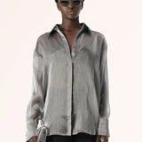 ELKA COLLECTIVE - Amari Shirt - Gunmetal