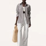 Elka Collective - Farah Shirt - Chocolate Stripe