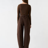 ESMAEE - Pinnacle Knit Top - Chocolate
