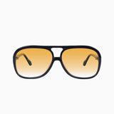 VALLEY EYEWEAR - Bang Bang - Gloss Black w. Gold Metal / Orange Gradient Lens