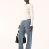 ELKA COLLECTIVE - Nola L.S Top - White Marle