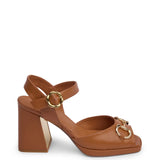 KATHRYN WILSON - Trixie Heel - Walnut Calf