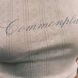COMMONPLACE ESSENTIALS - Riviera Pointelle Tank - Cream