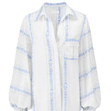 SANCIA - The Valeria Shirt - Cloud Stripe