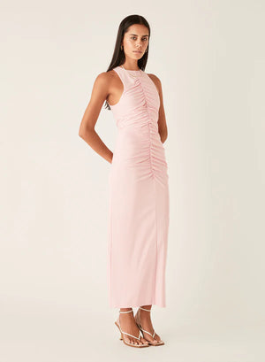 Esmaee - Aroma Gathered Dress - Pink