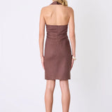 ESMAEE - Marseille Halter Dress - Espresso