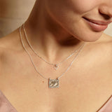 SATYA - Heart Centered Silver Necklace