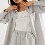 COMMONPLACE ESSENTIALS - Beech Cottage Shirt - Black / White Stripe