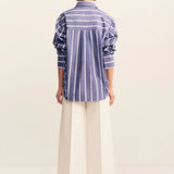 SHONA JOY - Cambridge Shirt - Chambray Blanc
