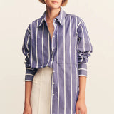 SHONA JOY - Cambridge Shirt - Chambray Blanc