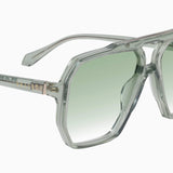 VALLEY EYEWEAR - Rodeo - Transparent Sage w. Gold Metal / Light Green Lens