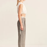 SHONA JOY - Elliot Double Waist Pant - Concrete
