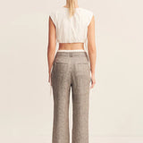 SHONA JOY - Elliot Double Waist Pant - Concrete
