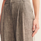 SHONA JOY - Elliot Double Waist Pant - Concrete
