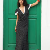 AUGUSTE - Sylvie Maxi Dress - Black Mottle