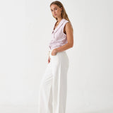 SEVENTY + MOCHI - Blake Low Rise Jean - Herringbone Ecru