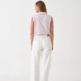 SEVENTY + MOCHI - Blake Low Rise Jean - Herringbone Ecru