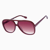 VALLEY EYEWEAR - Bang - Burgundy w. Gold Metal / Rose Gradient Lens