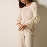 ESMAEE - Fortune Ruffle Blouse - Ivory